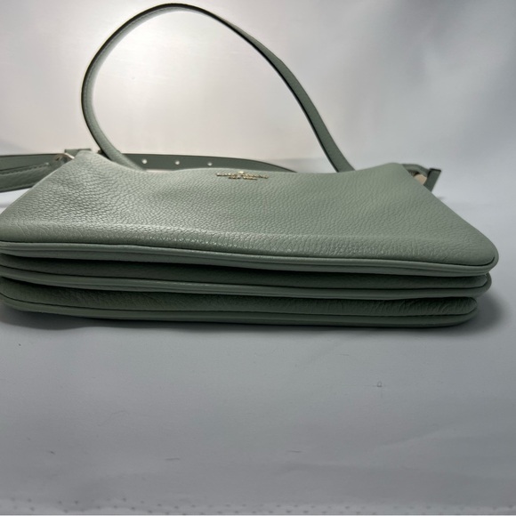Kate Spade Leila Small Triple Gusset Crossbody Mint Green - Picture 7 of 10